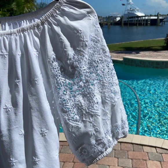 LOFT White Off Shoulder Top - Picture 3 of 6